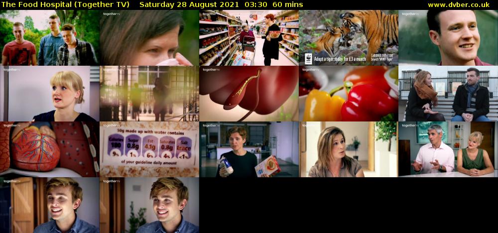 The Food Hospital (Together TV) Saturday 28 August 2021 04:30 - 05:30