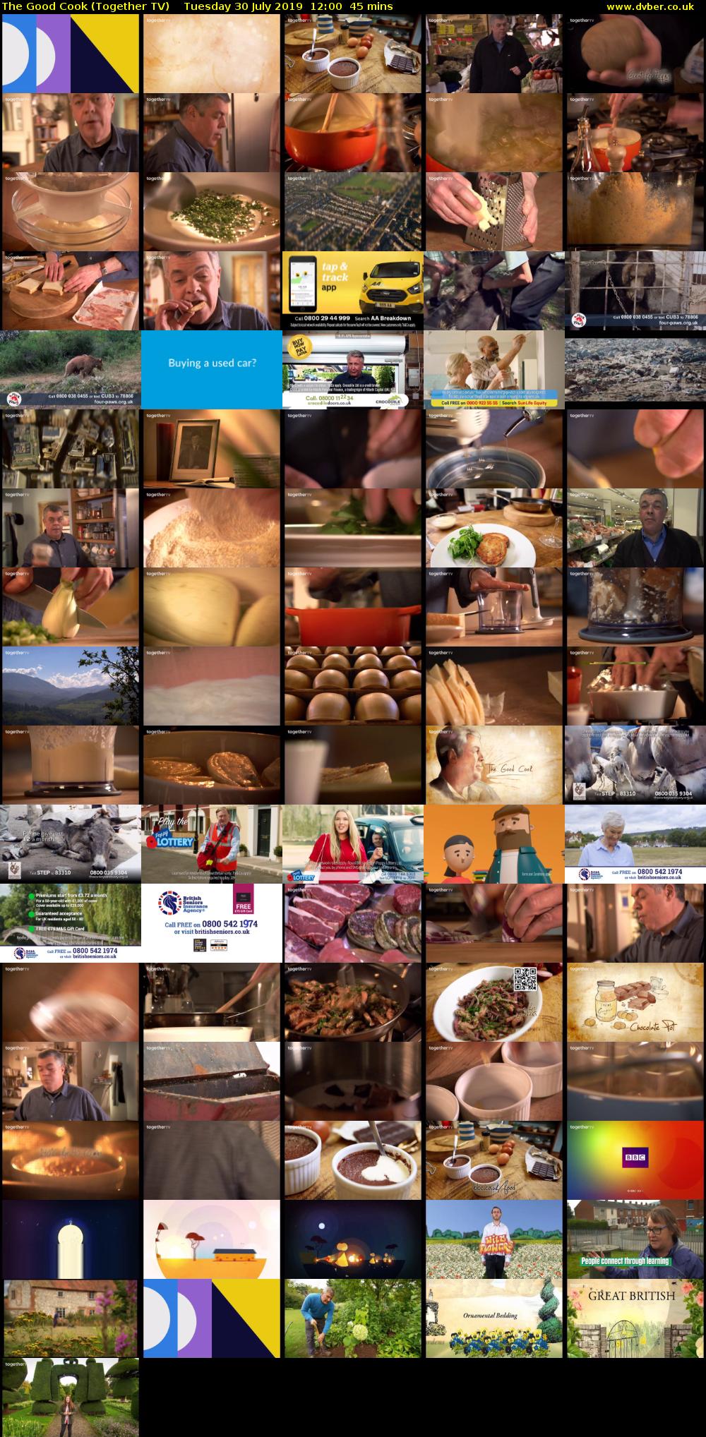 The Good Cook (Together TV) Tuesday 30 July 2019 12:00 - 12:45