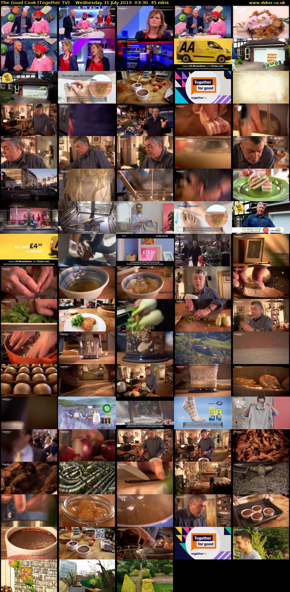 The Good Cook (Together TV) Wednesday 31 July 2019 03:30 - 04:15