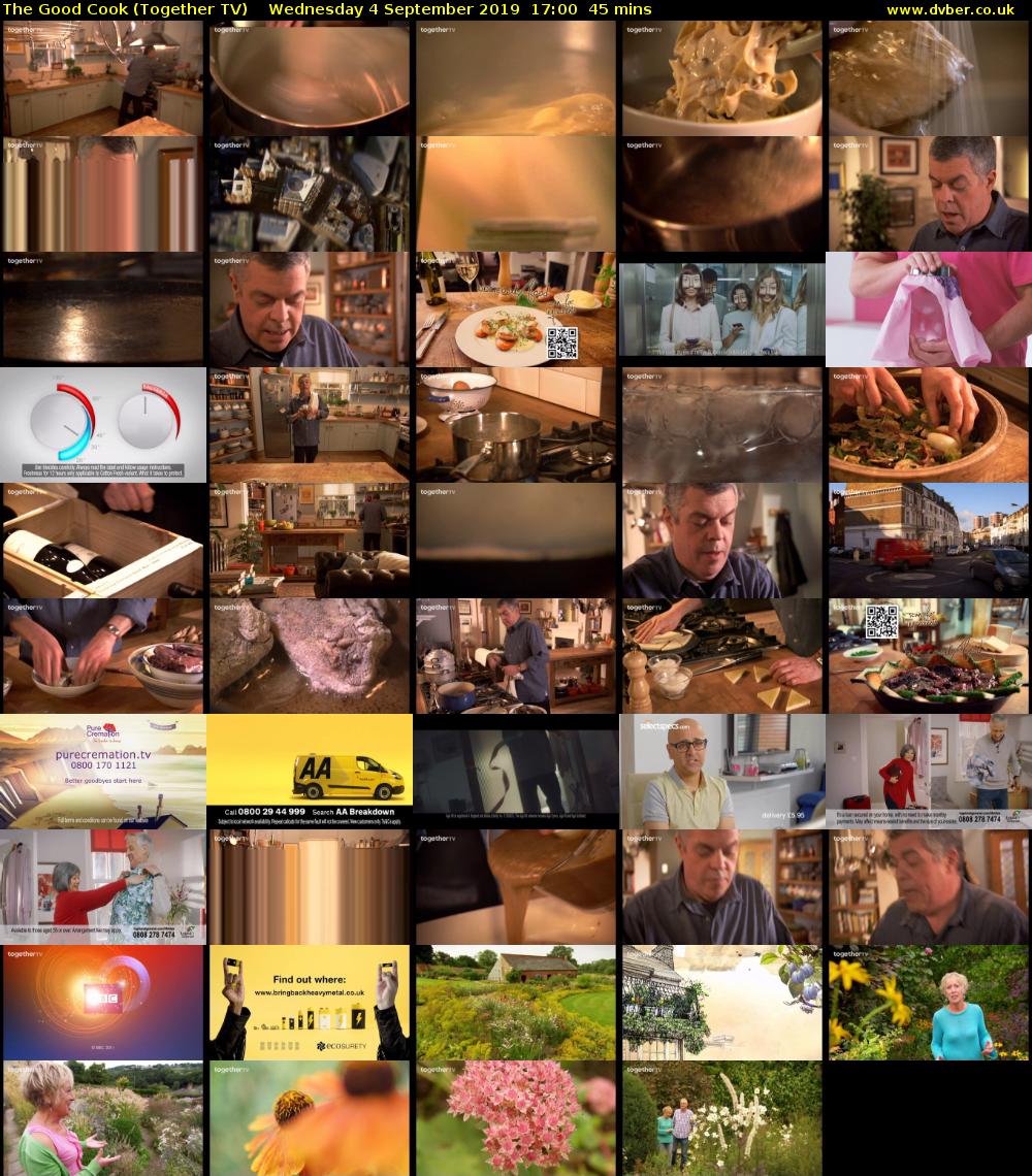 The Good Cook (Together TV) Wednesday 4 September 2019 17:00 - 17:45
