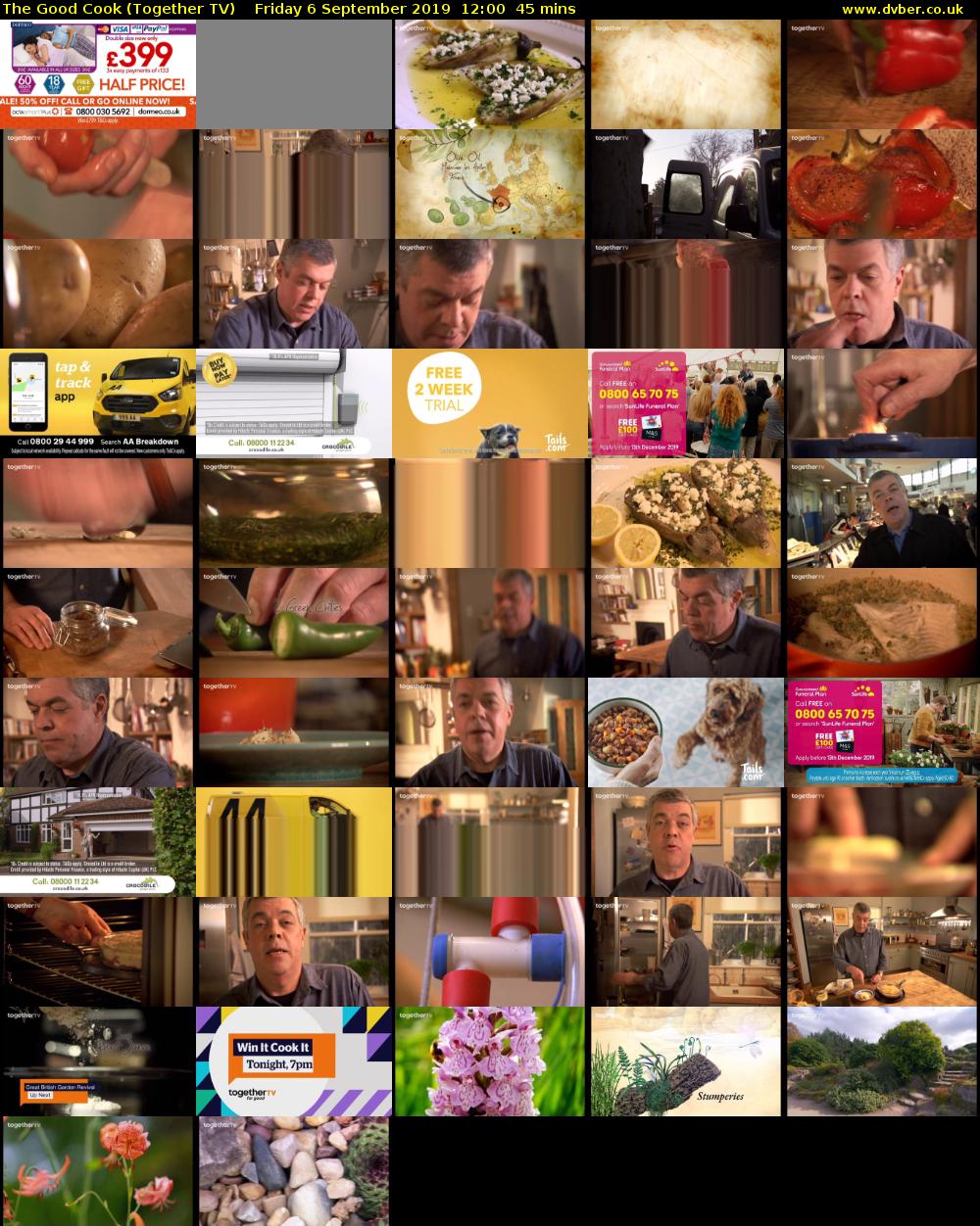 The Good Cook (Together TV) Friday 6 September 2019 12:00 - 12:45