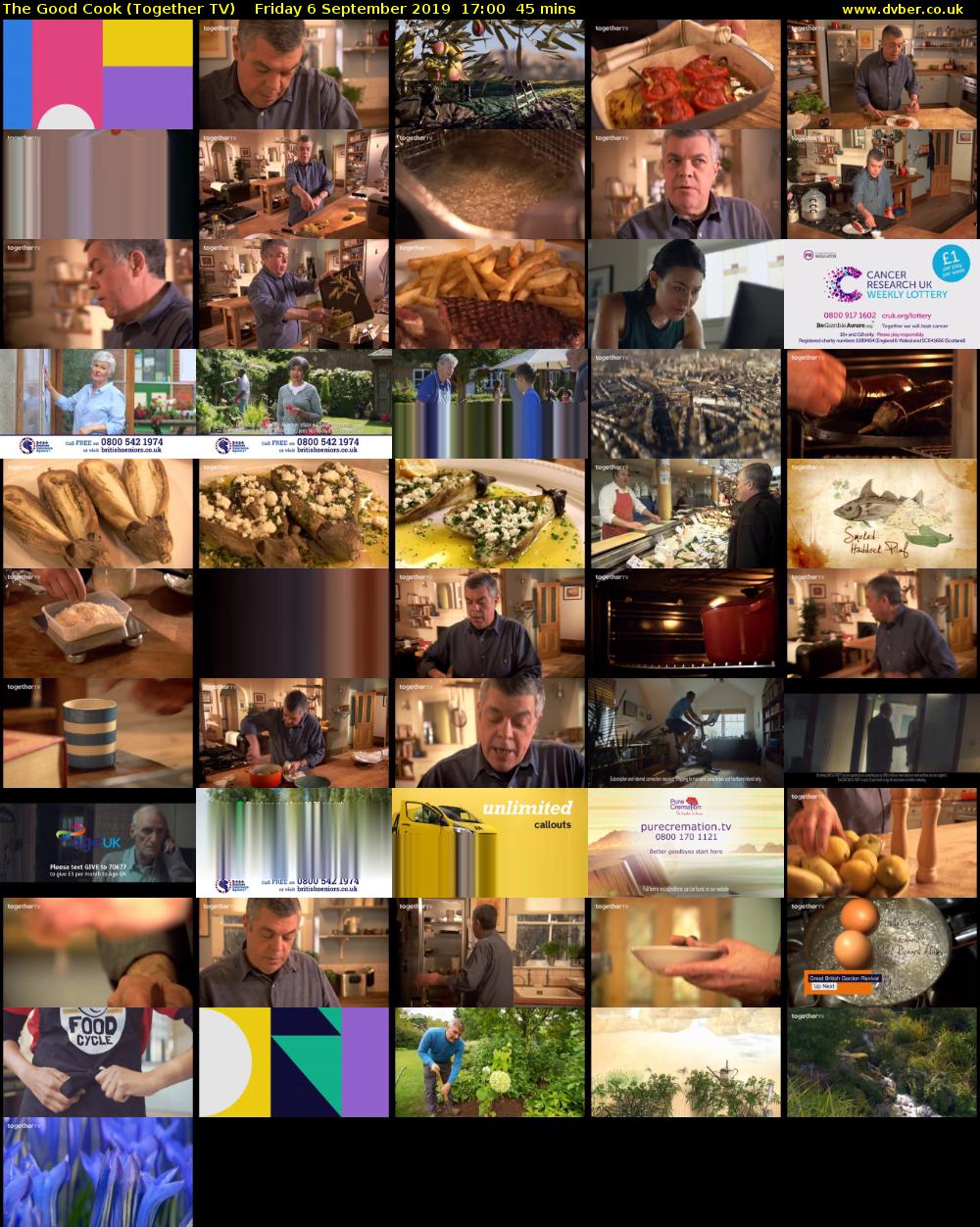 The Good Cook (Together TV) Friday 6 September 2019 17:00 - 17:45