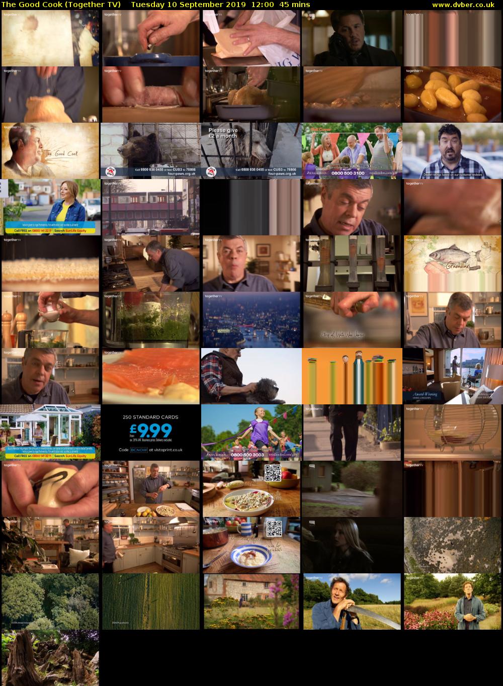 The Good Cook (Together TV) Tuesday 10 September 2019 12:00 - 12:45
