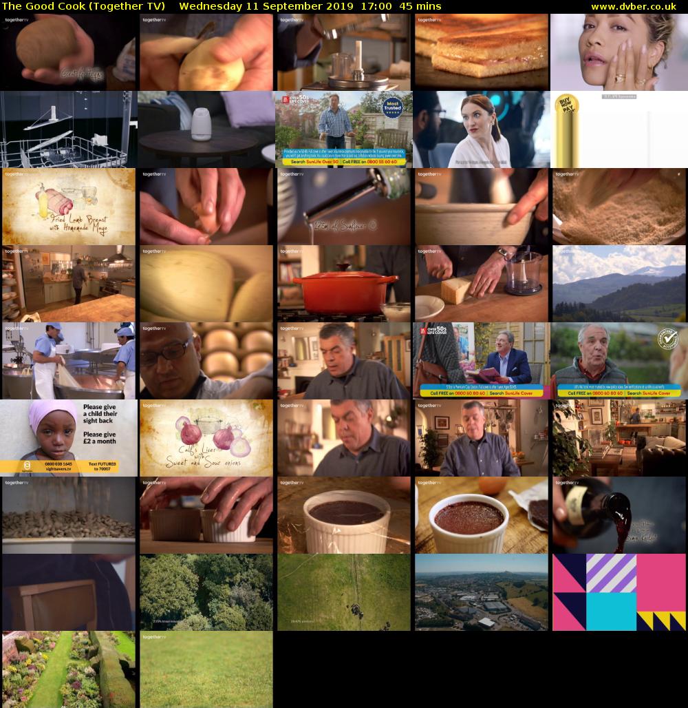 The Good Cook (Together TV) Wednesday 11 September 2019 17:00 - 17:45