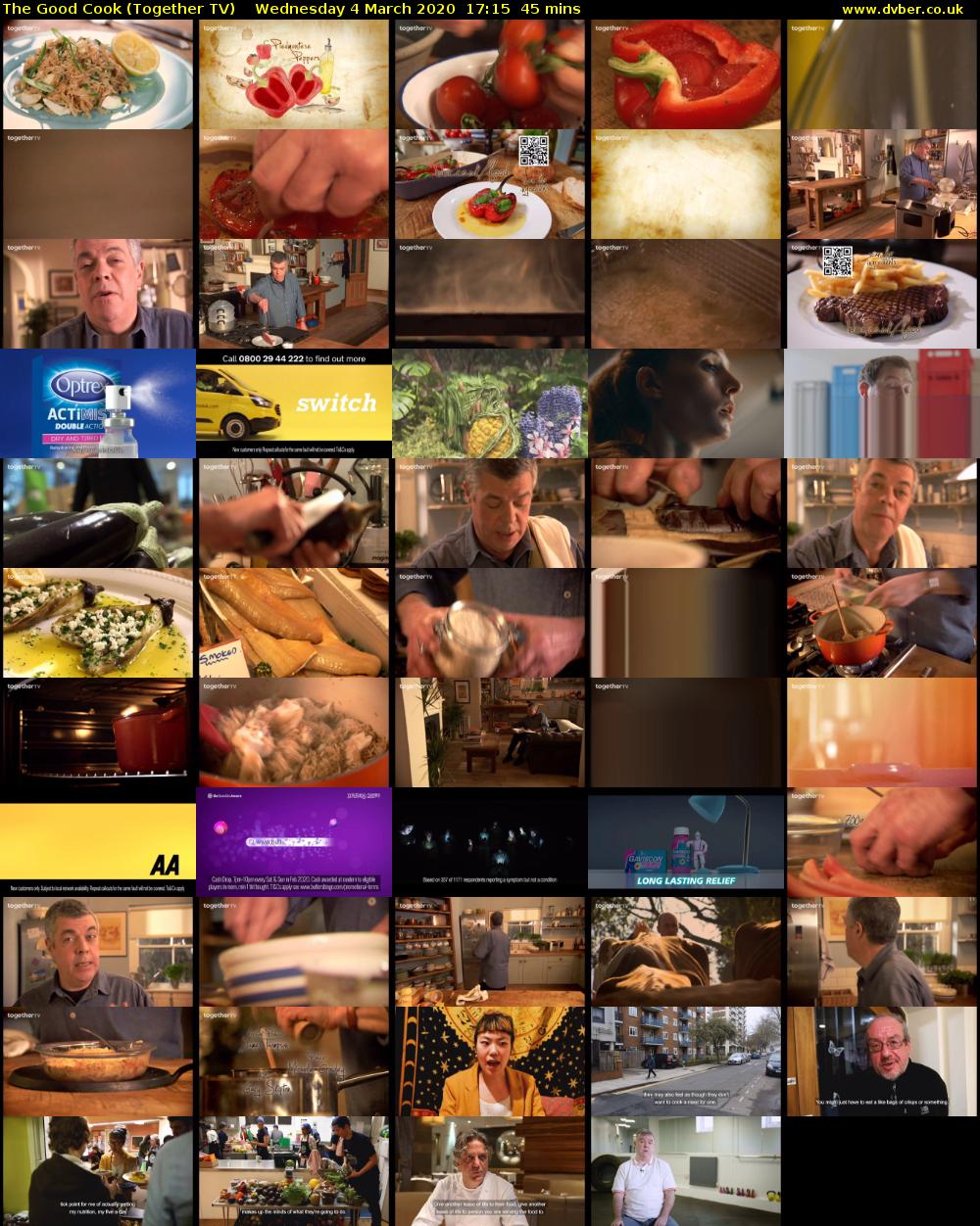 The Good Cook (Together TV) Wednesday 4 March 2020 17:15 - 18:00