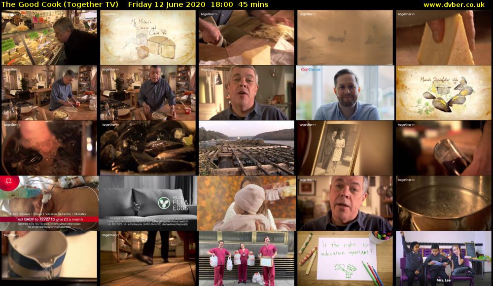 The Good Cook (Together TV) Friday 12 June 2020 18:00 - 18:45