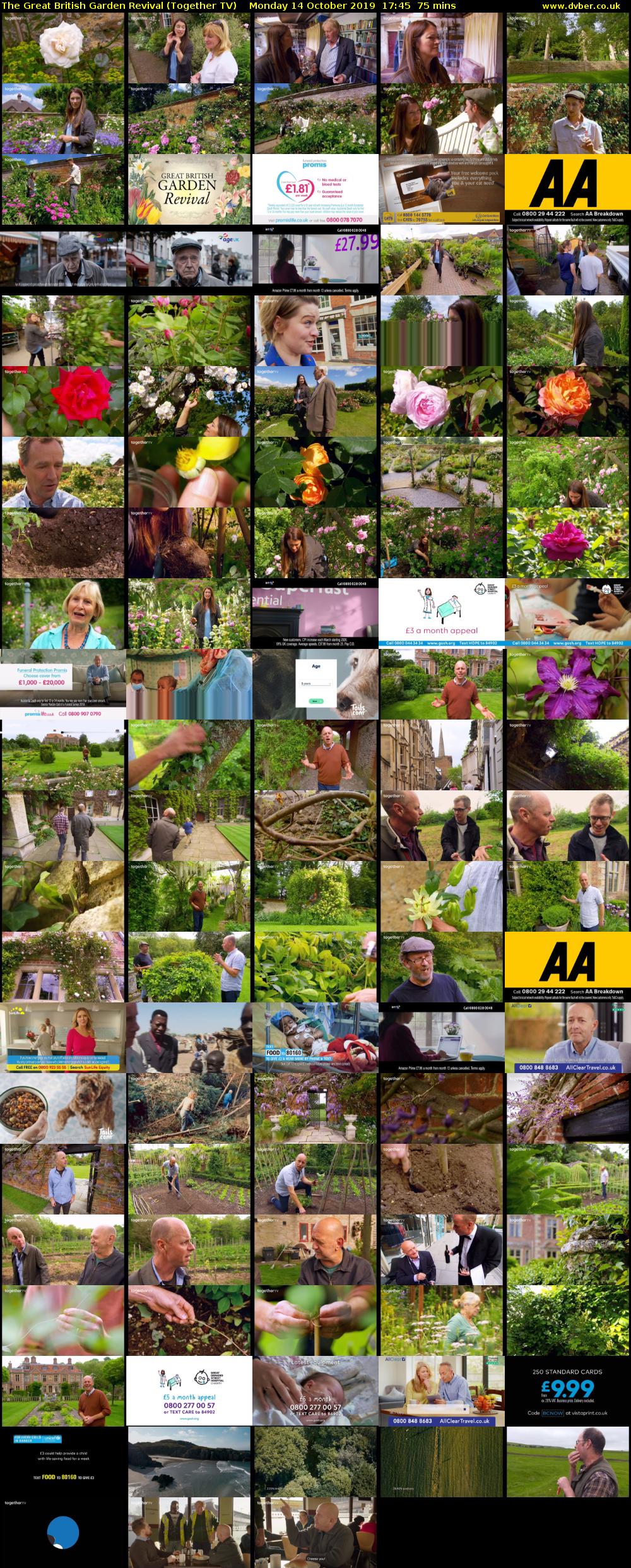 The Great British Garden Revival (Together TV) Monday 14 October 2019 17:45 - 19:00