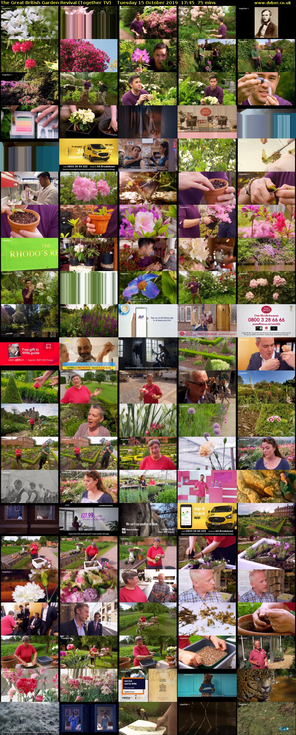 The Great British Garden Revival (Together TV) Tuesday 15 October 2019 17:45 - 19:00