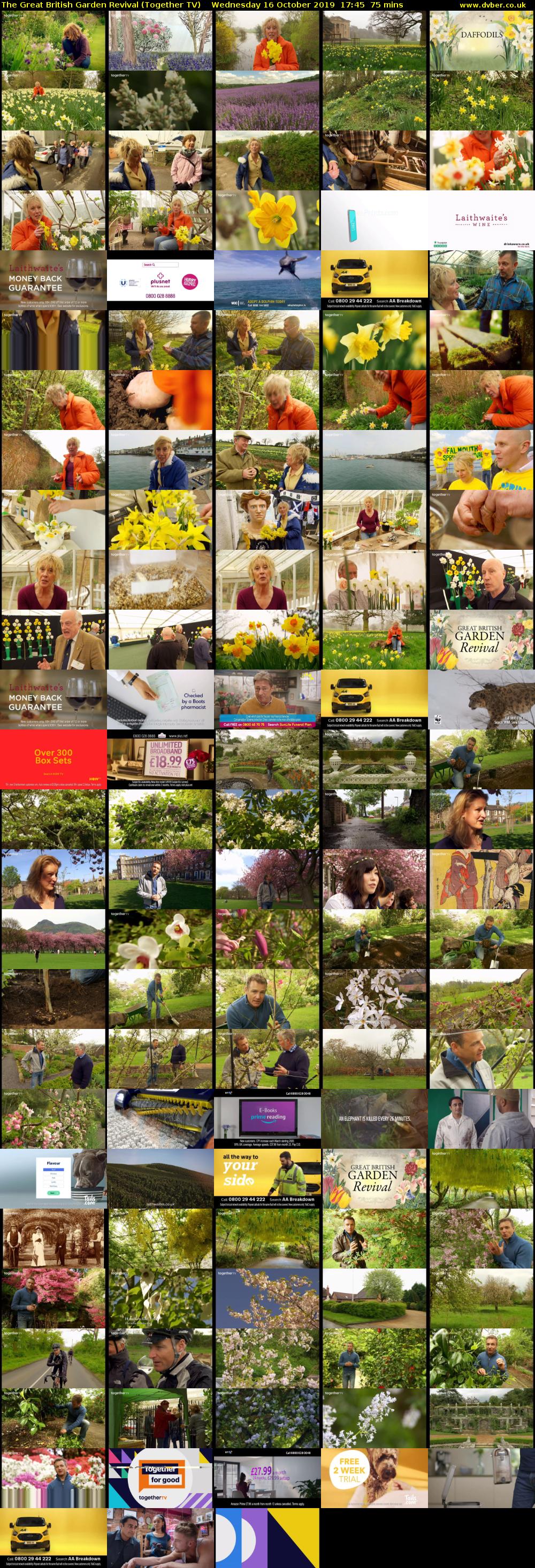 The Great British Garden Revival (Together TV) Wednesday 16 October 2019 17:45 - 19:00