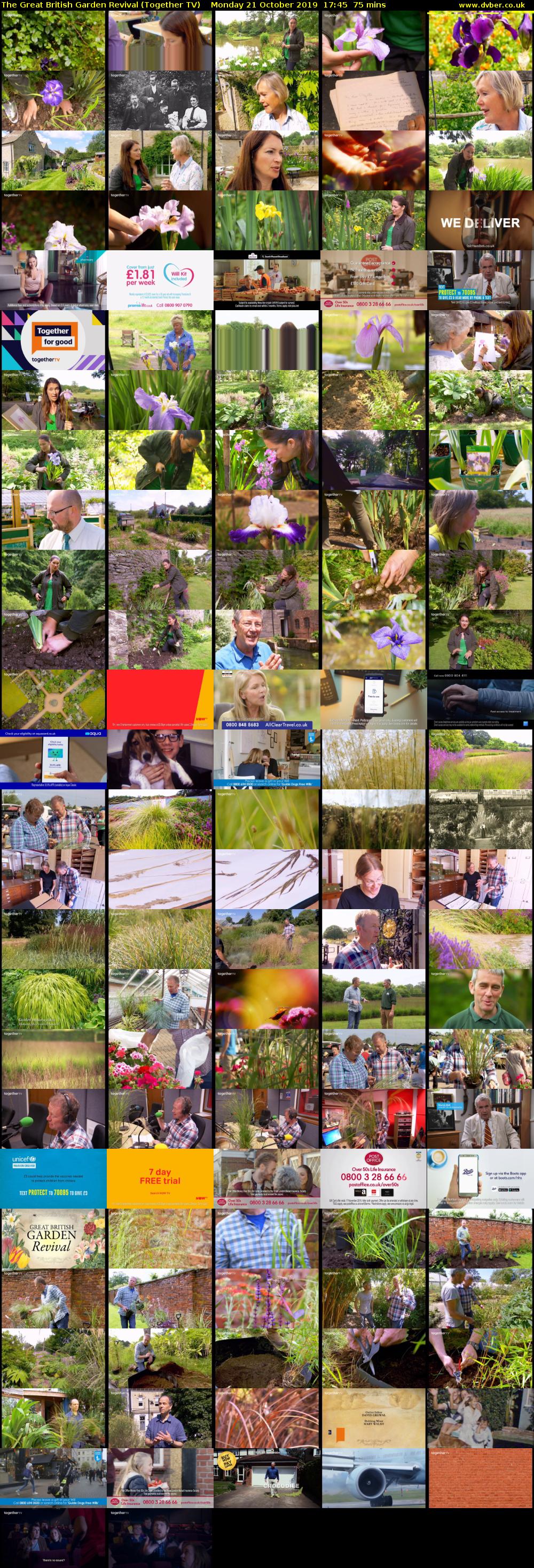 The Great British Garden Revival (Together TV) Monday 21 October 2019 17:45 - 19:00