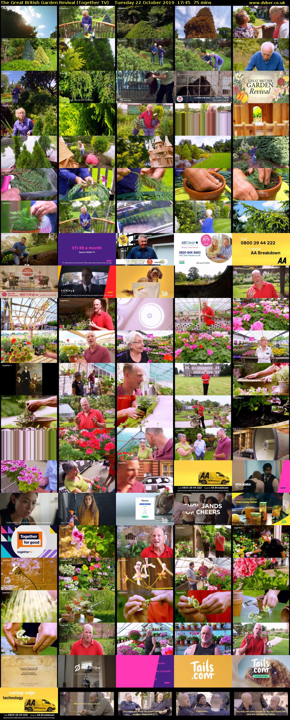 The Great British Garden Revival (Together TV) Tuesday 22 October 2019 17:45 - 19:00
