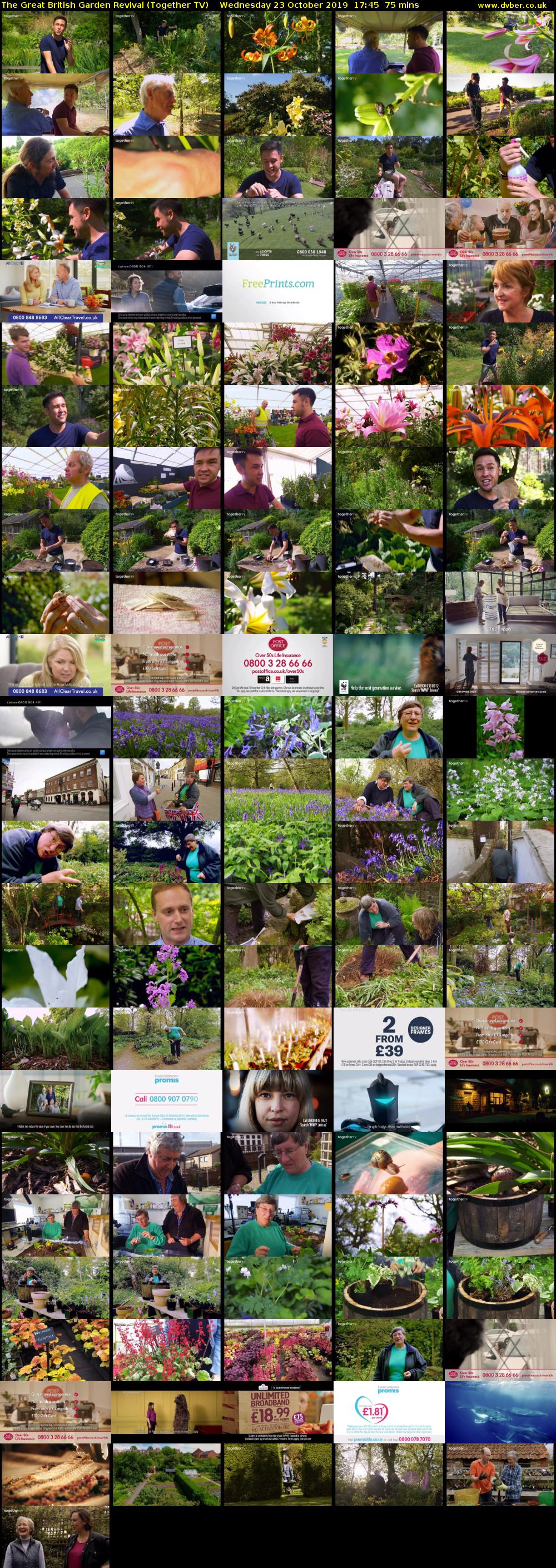 The Great British Garden Revival (Together TV) Wednesday 23 October 2019 17:45 - 19:00