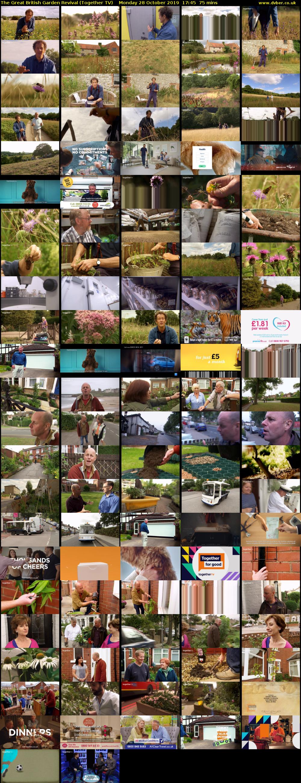 The Great British Garden Revival (Together TV) Monday 28 October 2019 17:45 - 19:00