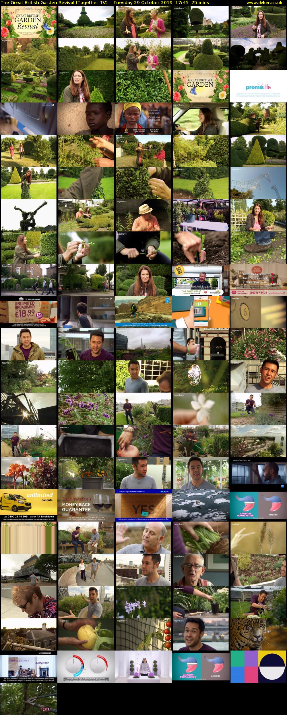 The Great British Garden Revival (Together TV) Tuesday 29 October 2019 17:45 - 19:00