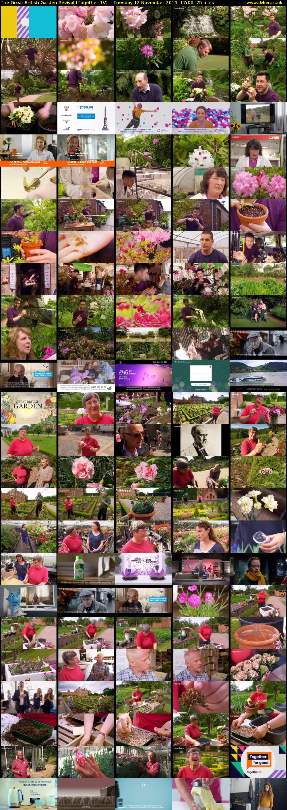 The Great British Garden Revival (Together TV) Tuesday 12 November 2019 17:00 - 18:15