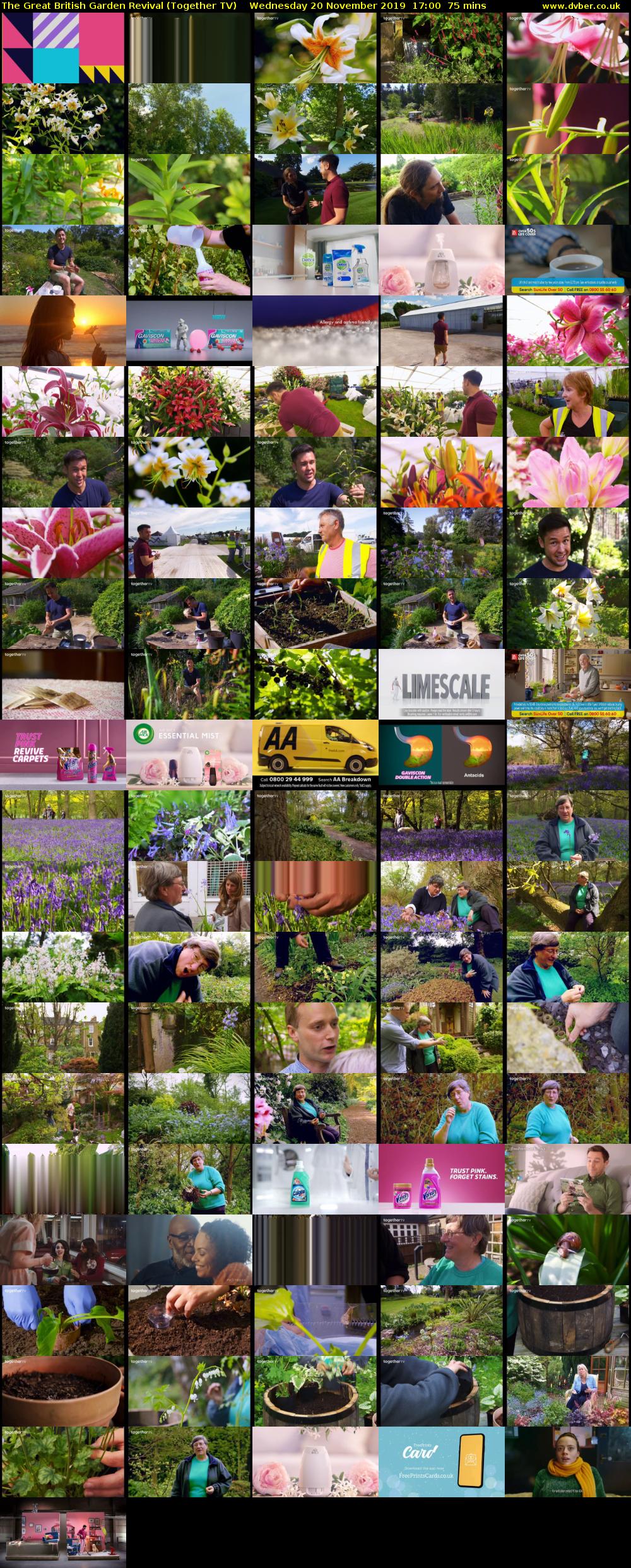 The Great British Garden Revival (Together TV) Wednesday 20 November 2019 17:00 - 18:15