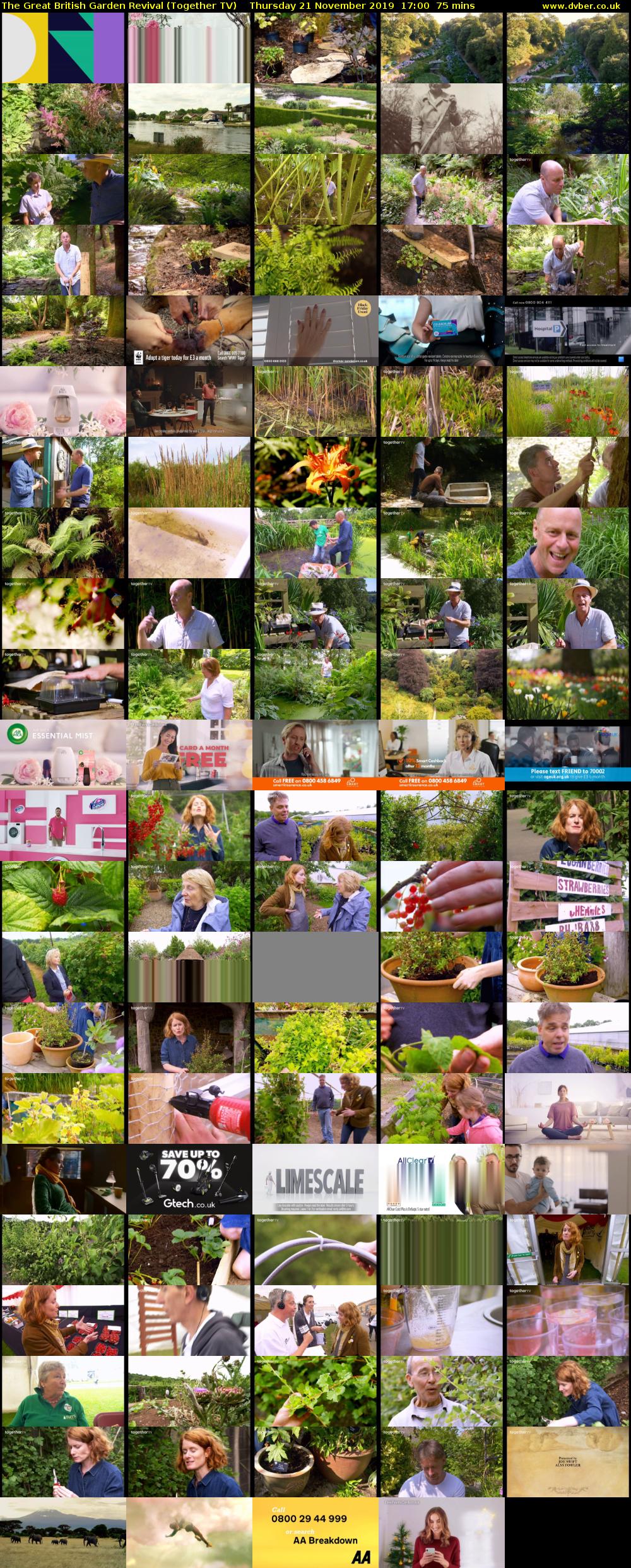 The Great British Garden Revival (Together TV) Thursday 21 November 2019 17:00 - 18:15