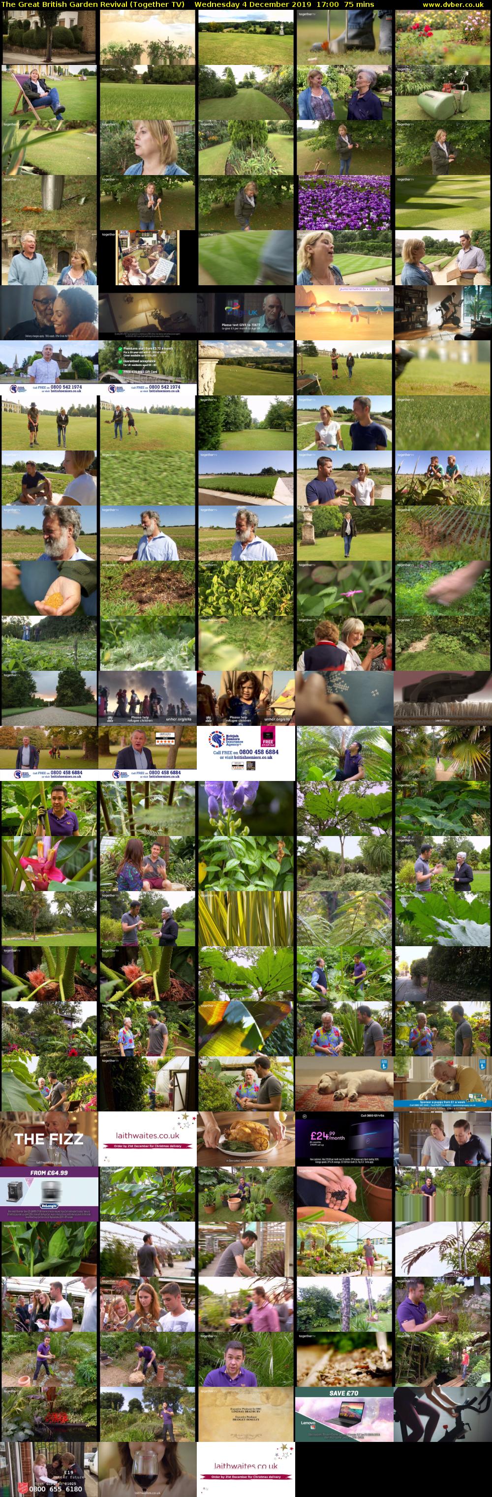 The Great British Garden Revival (Together TV) Wednesday 4 December 2019 17:00 - 18:15