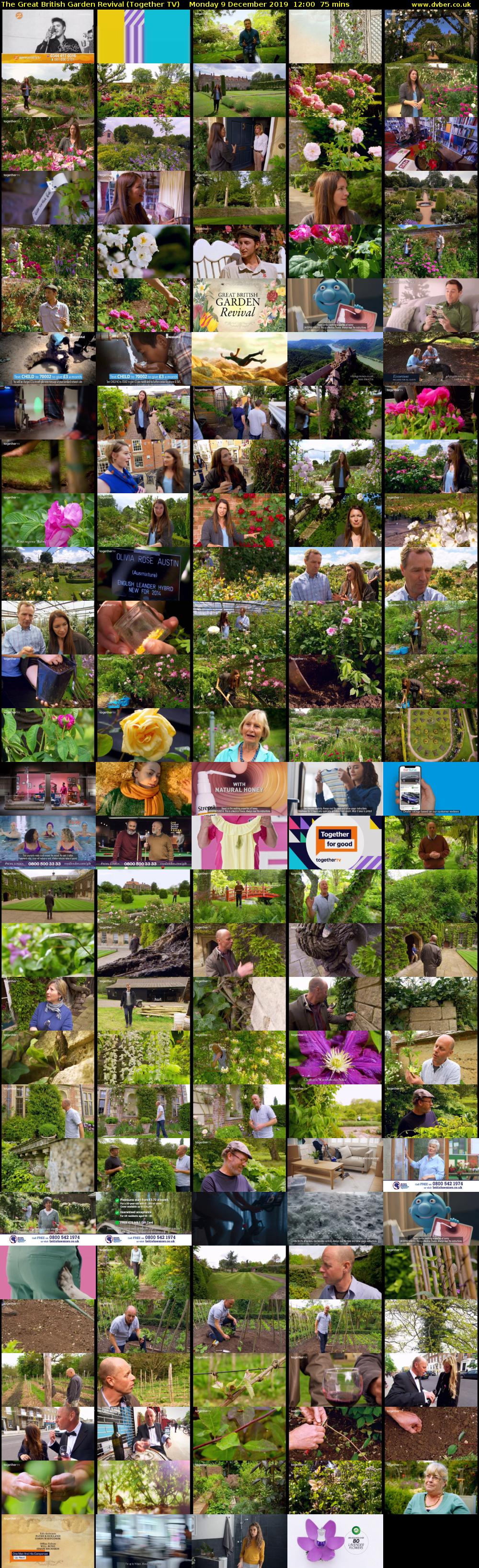 The Great British Garden Revival (Together TV) Monday 9 December 2019 12:00 - 13:15