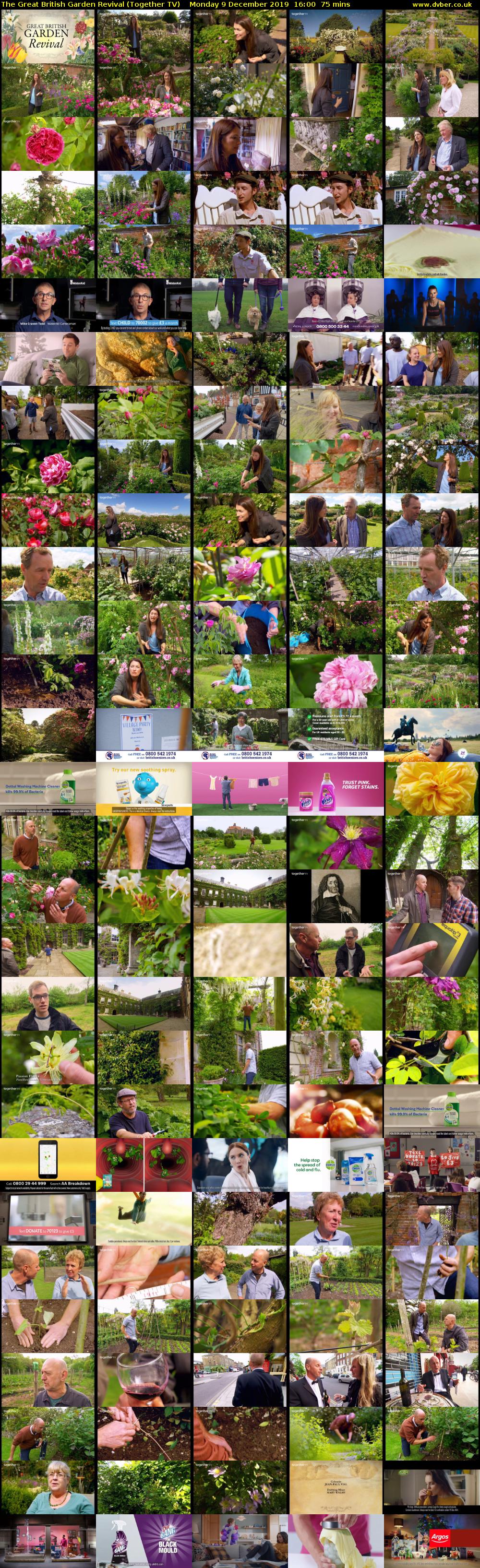 The Great British Garden Revival (Together TV) Monday 9 December 2019 16:00 - 17:15