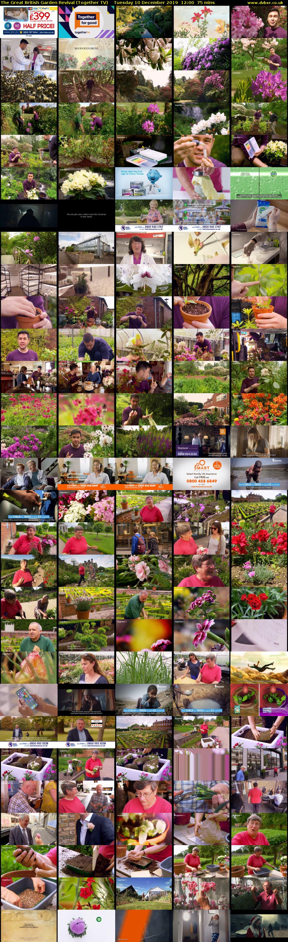 The Great British Garden Revival (Together TV) Tuesday 10 December 2019 12:00 - 13:15