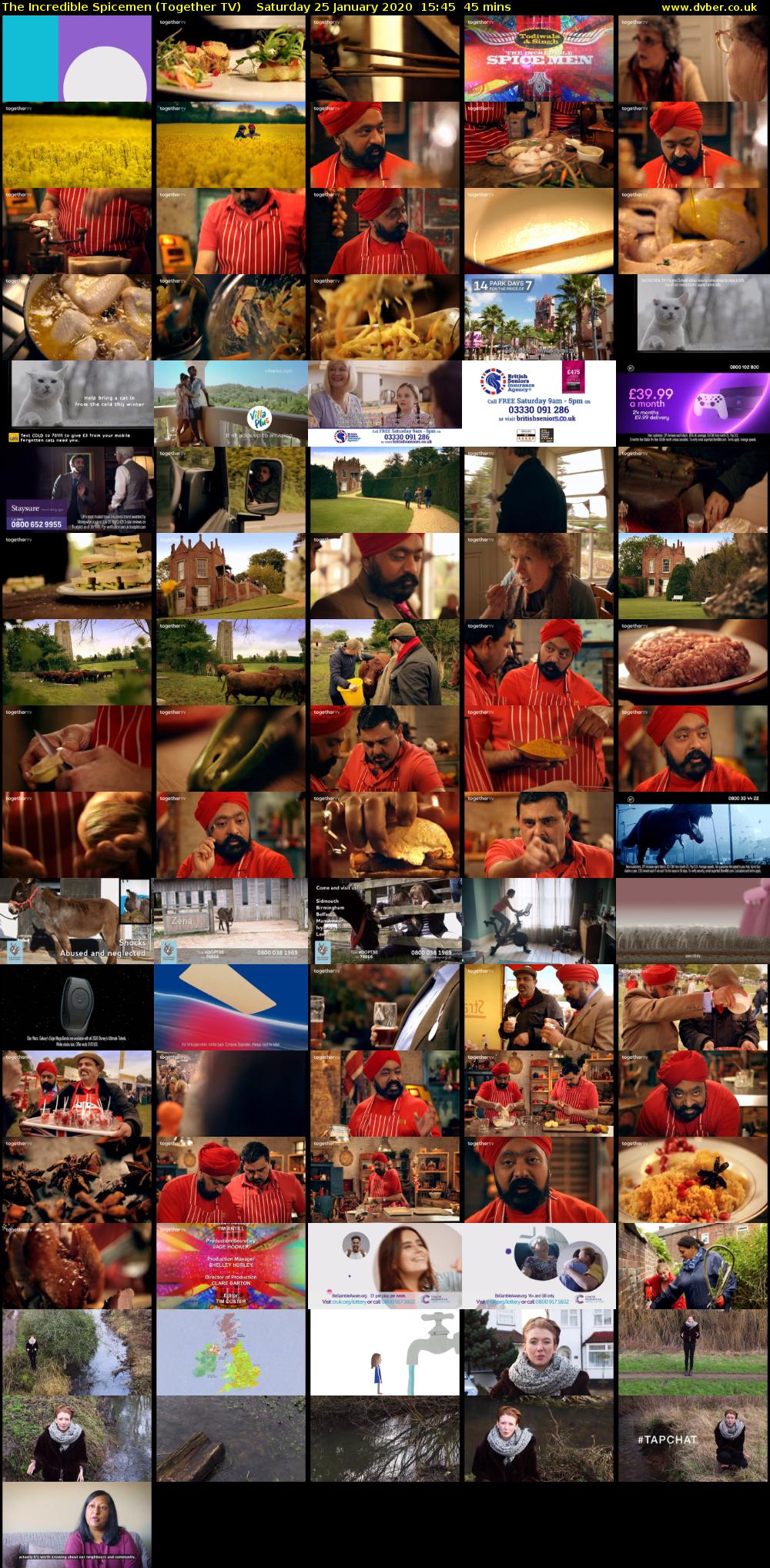 The Incredible Spicemen (Together TV) Saturday 25 January 2020 15:45 - 16:30