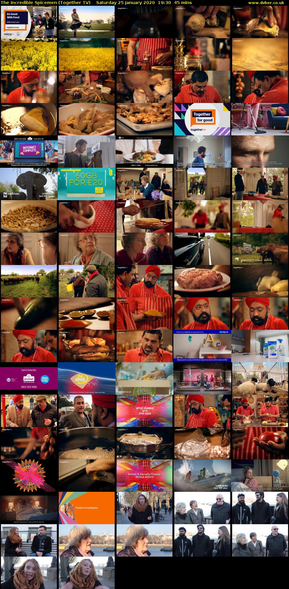 The Incredible Spicemen (Together TV) Saturday 25 January 2020 19:30 - 20:15