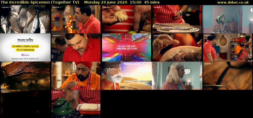 The Incredible Spicemen (Together TV) Monday 29 June 2020 15:00 - 15:45