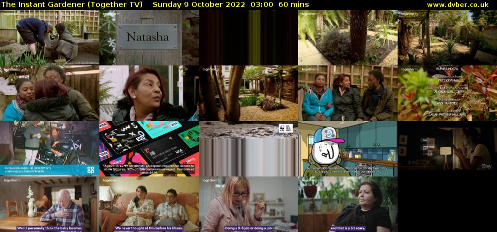 The Instant Gardener (Together TV) Sunday 9 October 2022 03:00 - 04:00