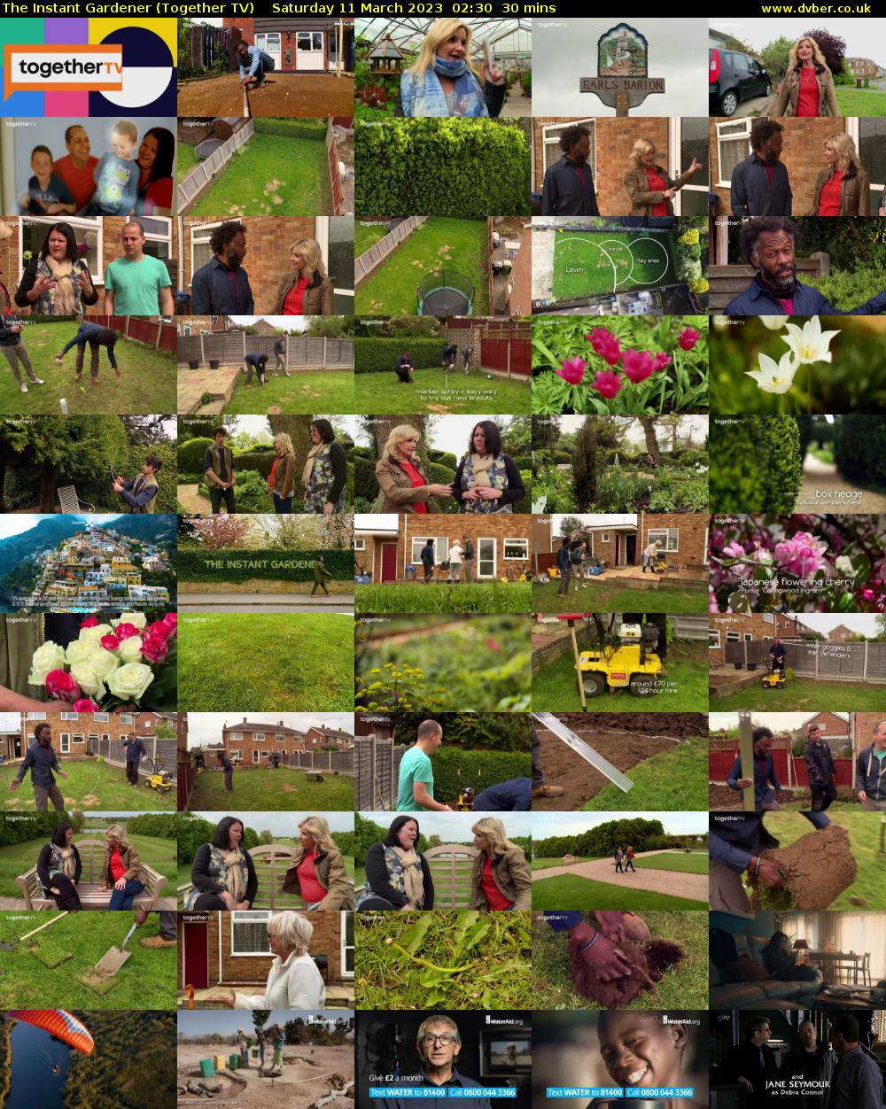 The Instant Gardener (Together TV) Saturday 11 March 2023 02:30 - 03:00
