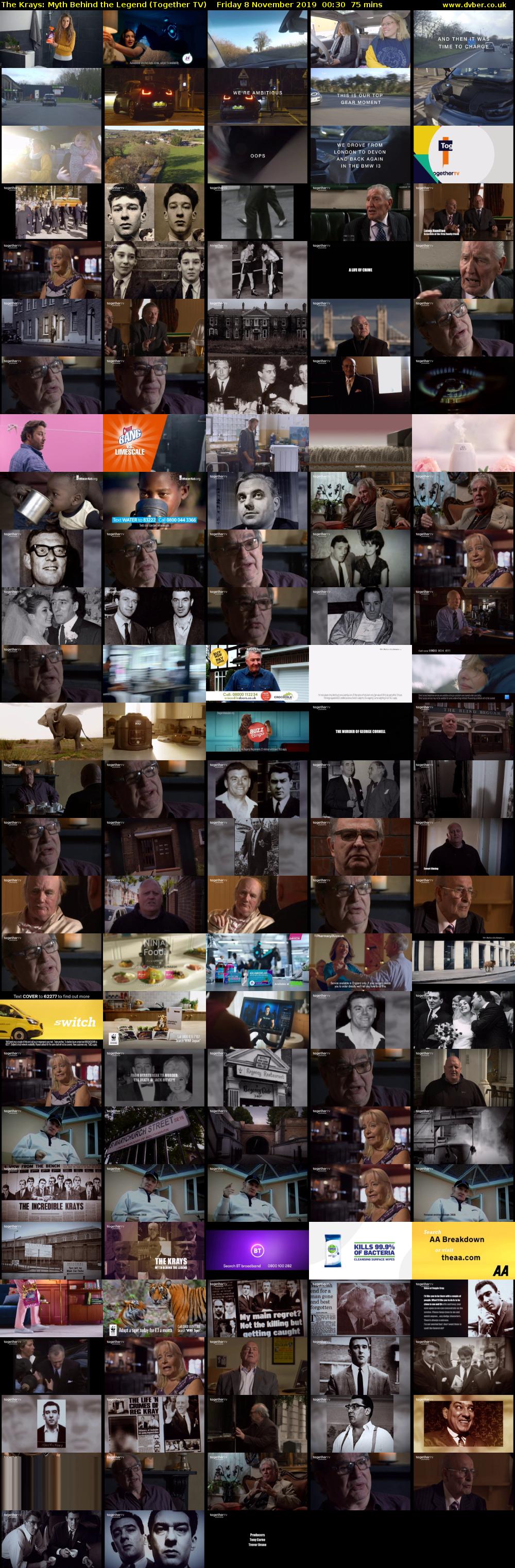 The Krays: Myth Behind the Legend (Together TV) Friday 8 November 2019 00:30 - 01:45