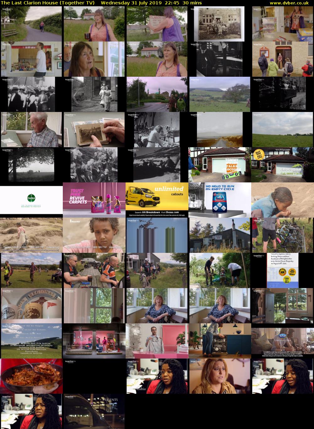 The Last Clarion House (Together TV) Wednesday 31 July 2019 22:45 - 23:15