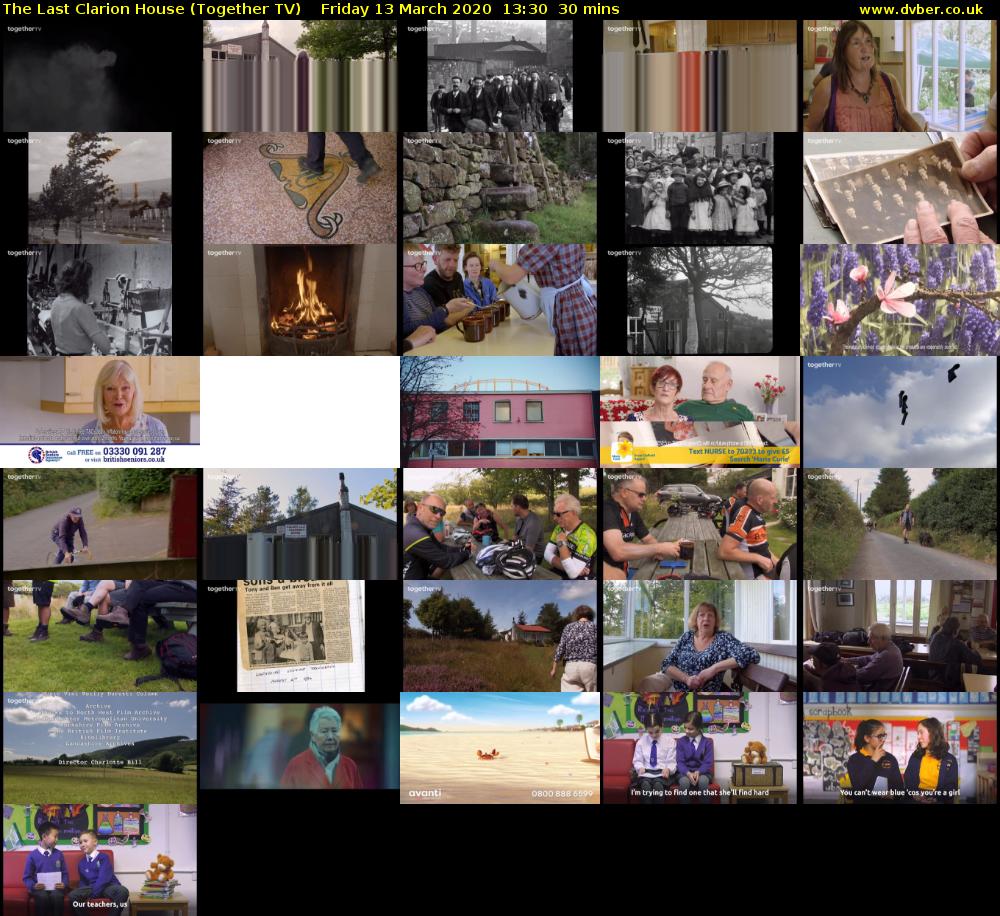 The Last Clarion House (Together TV) Friday 13 March 2020 13:30 - 14:00