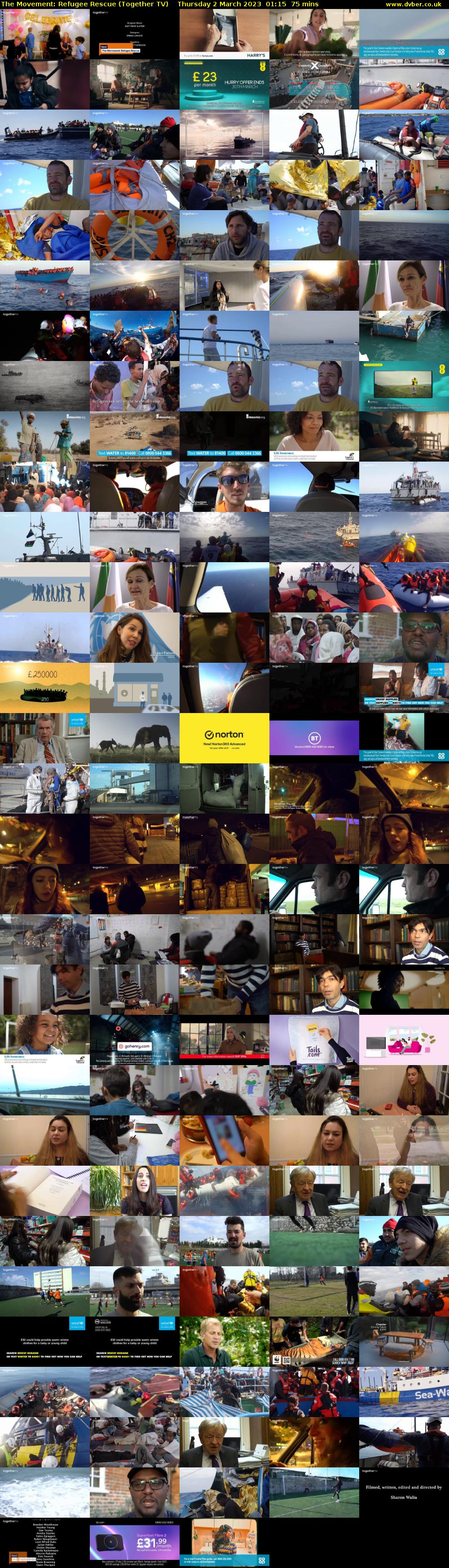 The Movement: Refugee Rescue (Together TV) Thursday 2 March 2023 01:15 - 02:30