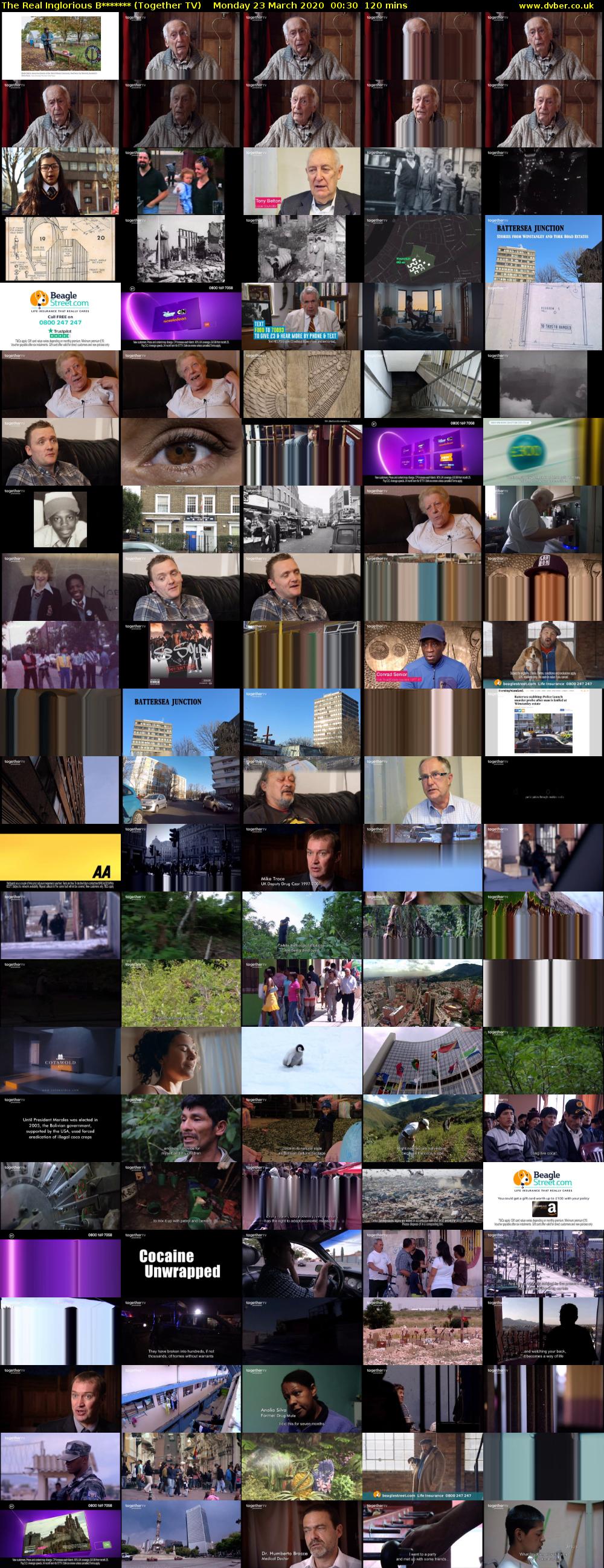 The Real Inglorious B******* (Together TV) Monday 23 March 2020 00:30 - 02:30