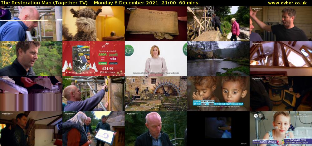 The Restoration Man (Together TV) Monday 6 December 2021 21:00 - 22:00