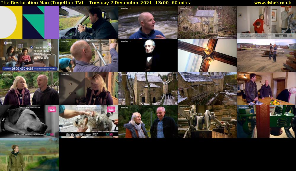 The Restoration Man (Together TV) Tuesday 7 December 2021 13:00 - 14:00