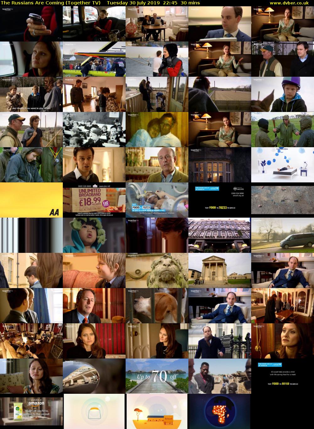 The Russians Are Coming (Together TV) Tuesday 30 July 2019 22:45 - 23:15