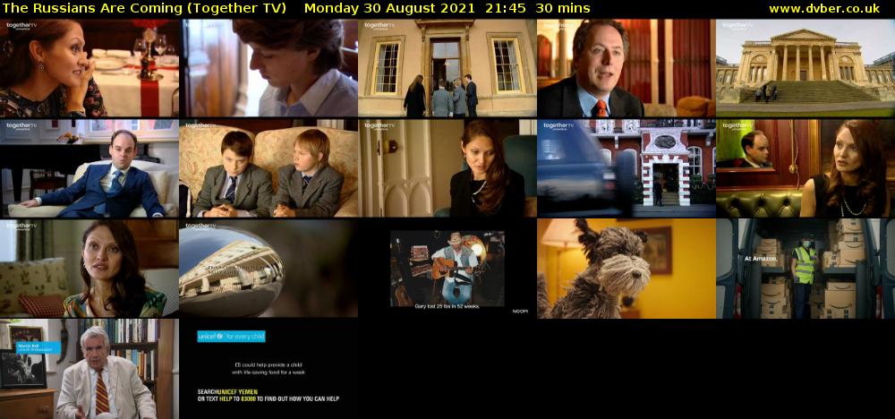 The Russians Are Coming (Together TV) Monday 30 August 2021 22:45 - 23:15