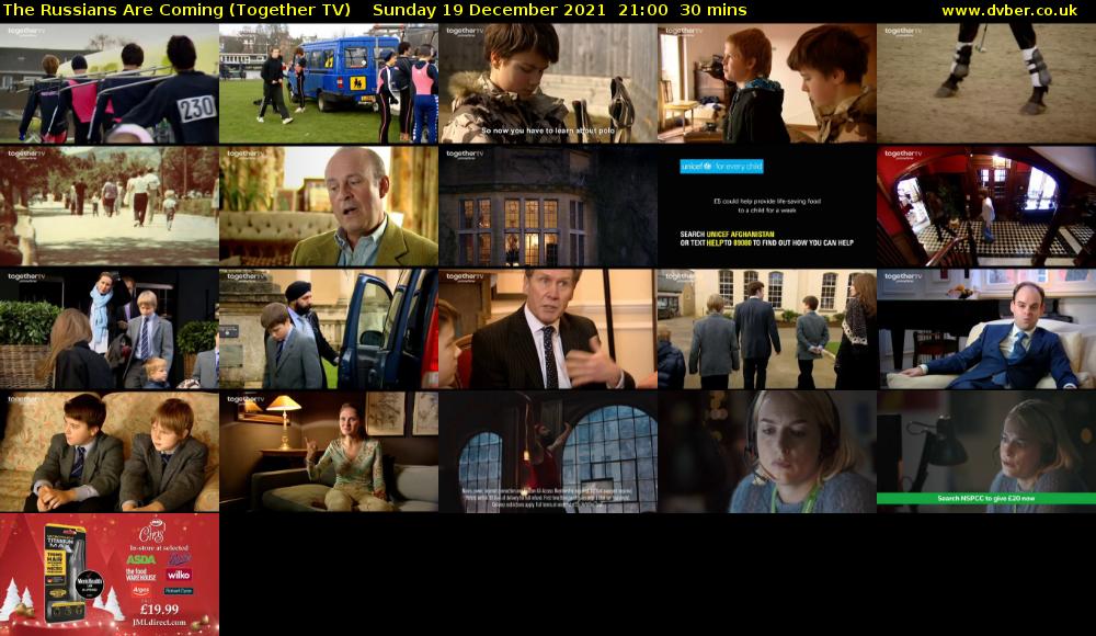 The Russians Are Coming (Together TV) Sunday 19 December 2021 21:00 - 21:30