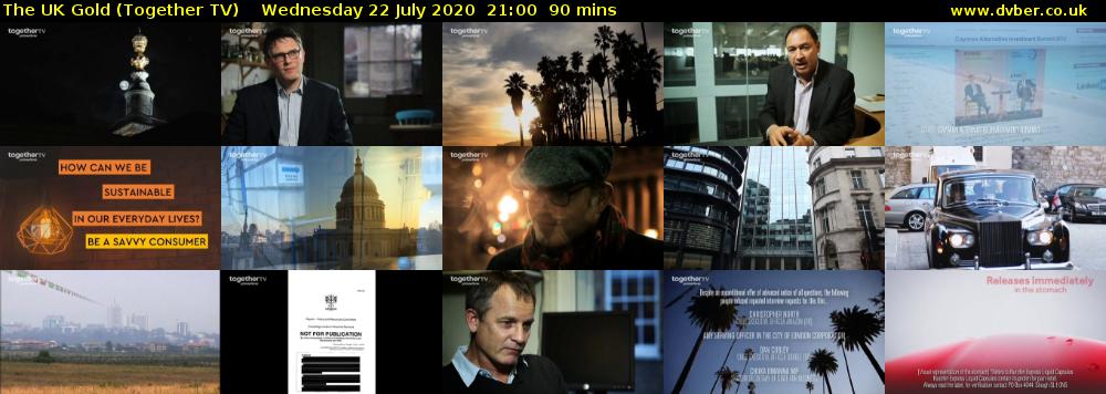 The UK Gold (Together TV) Wednesday 22 July 2020 21:00 - 22:30