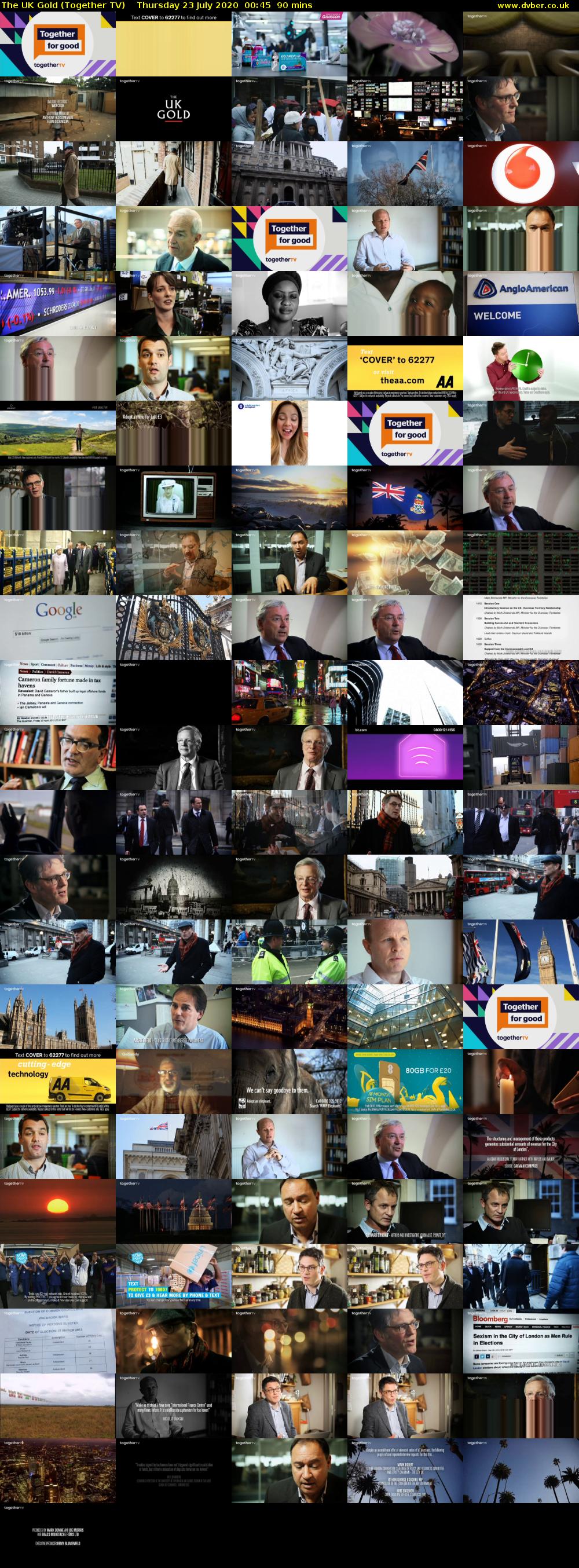 The UK Gold (Together TV) Thursday 23 July 2020 00:45 - 02:15