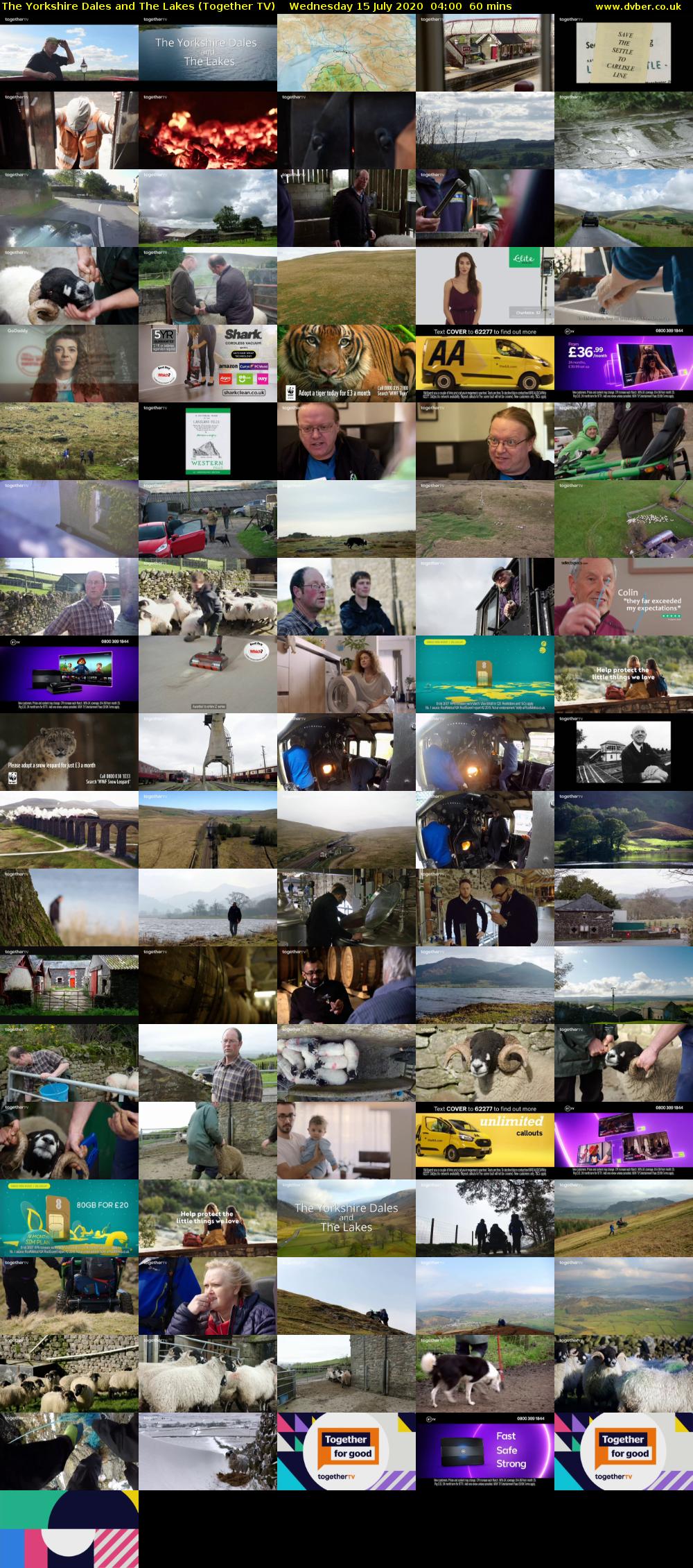 The Yorkshire Dales and The Lakes (Together TV) Wednesday 15 July 2020 04:00 - 05:00