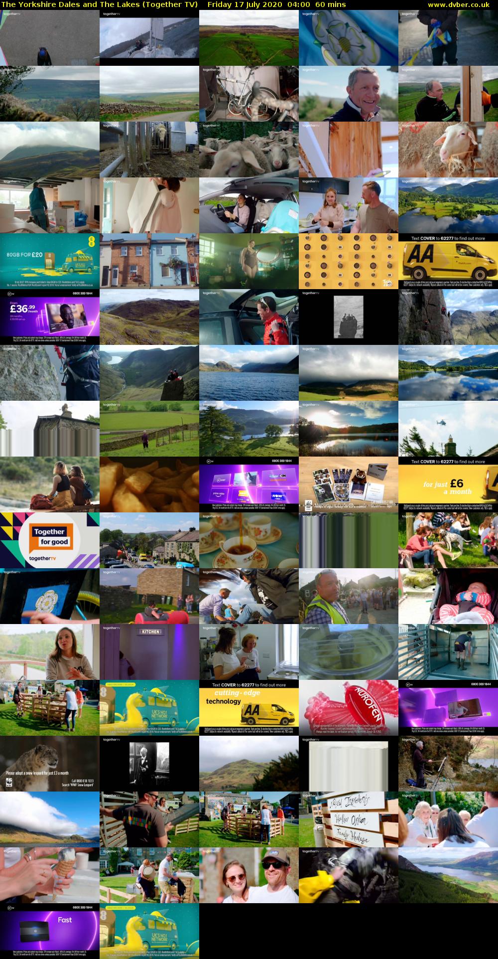 The Yorkshire Dales and The Lakes (Together TV) Friday 17 July 2020 04:00 - 05:00