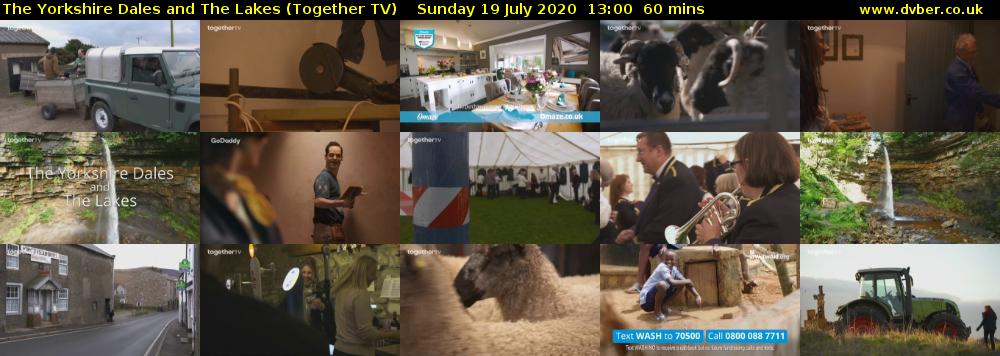 The Yorkshire Dales and The Lakes (Together TV) Sunday 19 July 2020 13:00 - 14:00