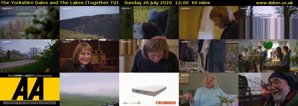 The Yorkshire Dales and The Lakes (Together TV) Sunday 26 July 2020 12:00 - 13:00