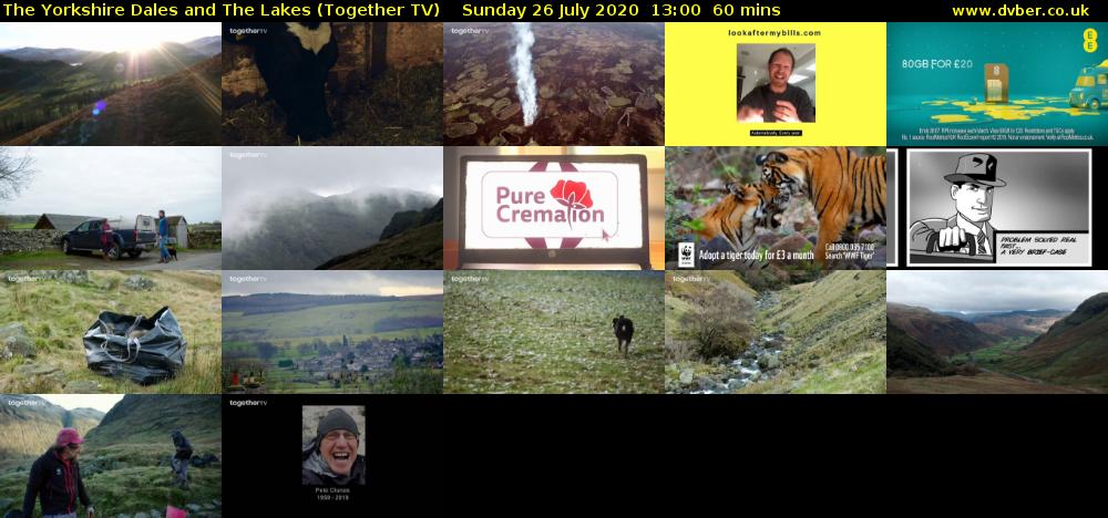 The Yorkshire Dales and The Lakes (Together TV) Sunday 26 July 2020 13:00 - 14:00