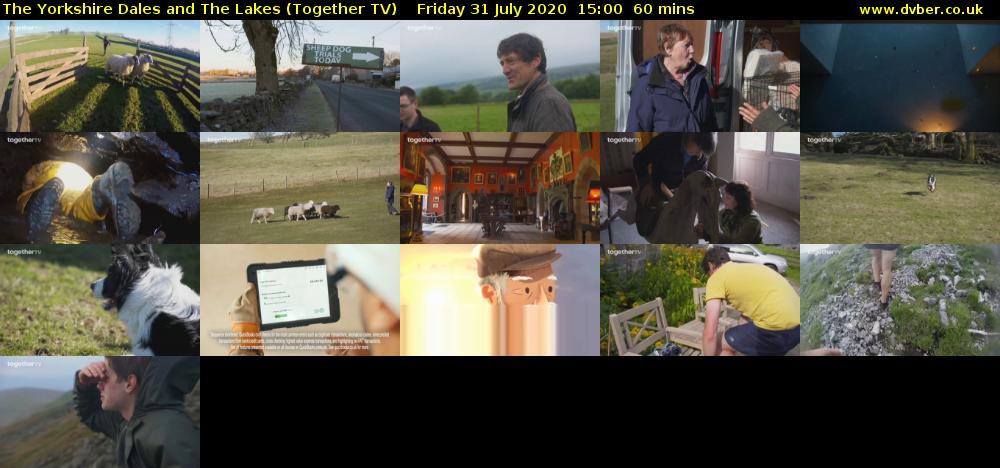 The Yorkshire Dales and The Lakes (Together TV) Friday 31 July 2020 15:00 - 16:00