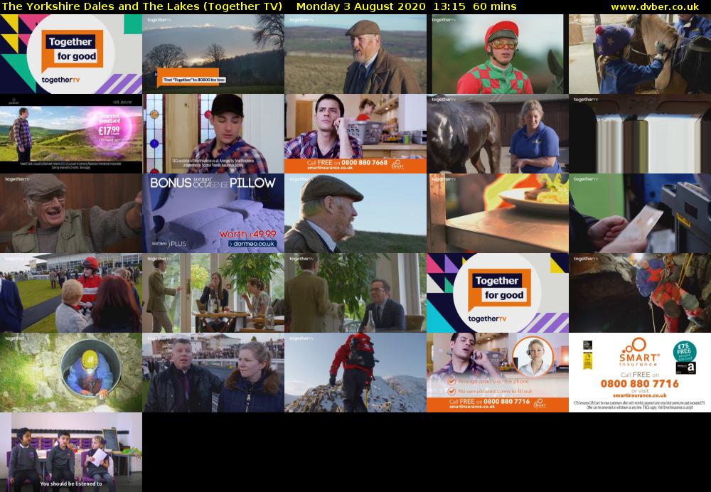 The Yorkshire Dales and The Lakes (Together TV) Monday 3 August 2020 13:15 - 14:15