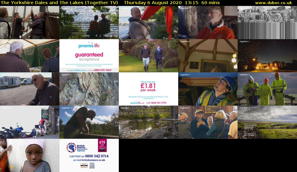 The Yorkshire Dales and The Lakes (Together TV) Thursday 6 August 2020 13:15 - 14:15